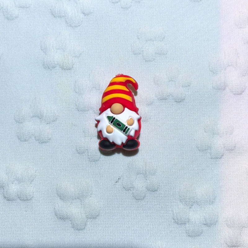 Wholesale Multicolor 3D Dwarf Silicone Cartoon Beads 10pcs/pack